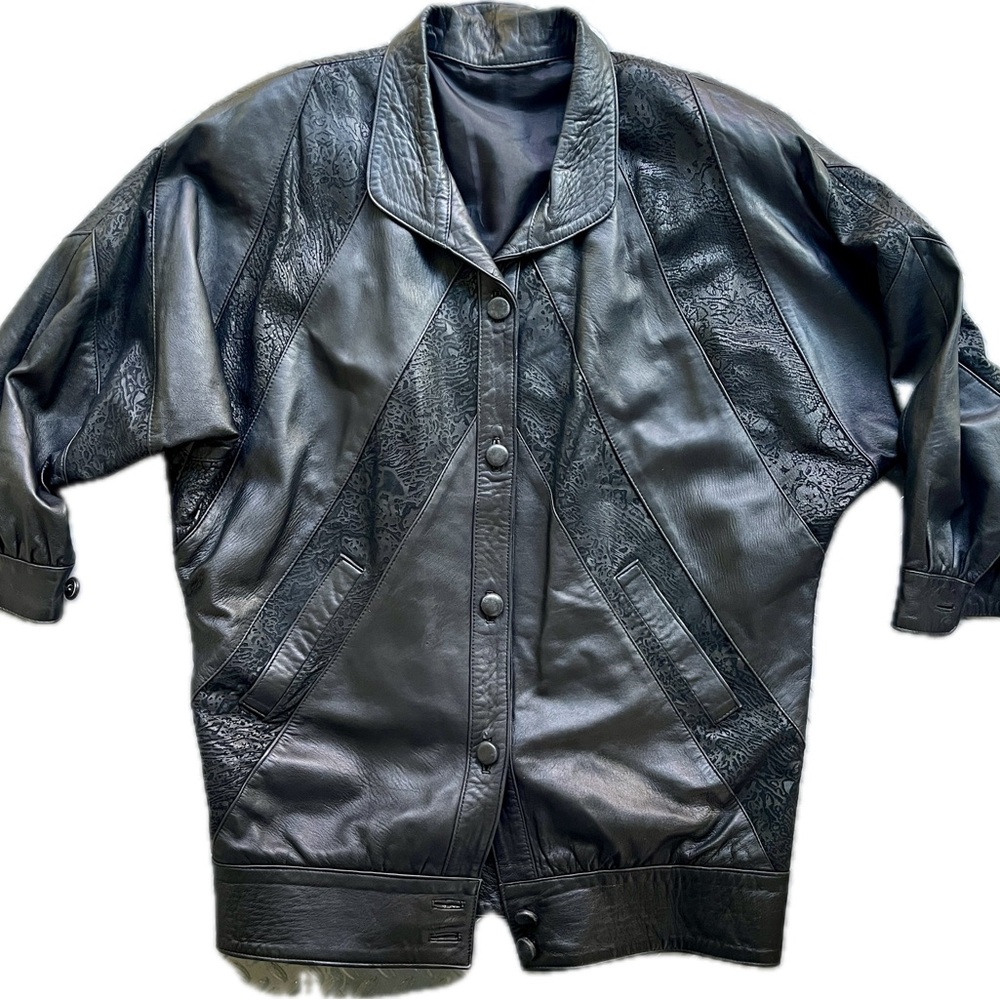Vintage 80s Buttery Soft Leather Jacket Made in Spain